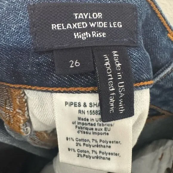 NEW Veronica Beard Taylor Wide-Leg Jean in “Stoned Bright Blue” - Picture 9 of 12